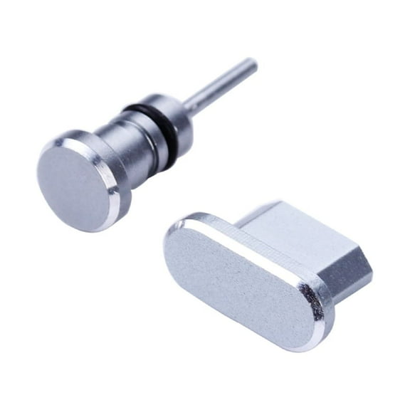2pcs Anti Dust Port Covers for Cellphones - Micro USB & Headphone Jack Dust Plug