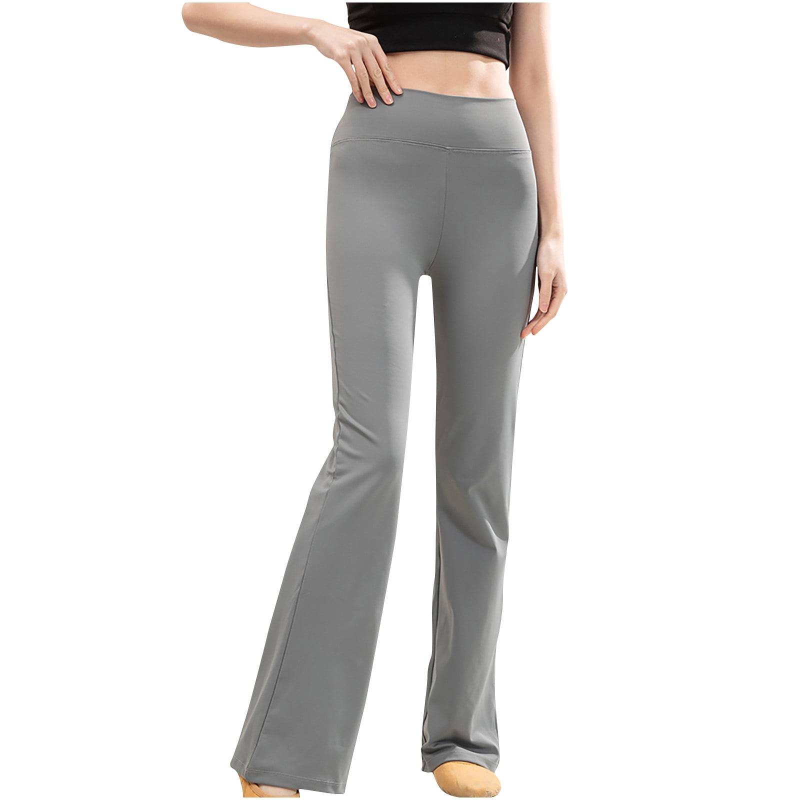 Women's Bootcut Yoga Pants Tummy Control Workout Non See-Through Bootleg  Yoga Pants Stretchy Work Pants for Women - Walmart.com