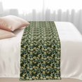 thumbnail image 2 of Spring Flowers Bed Runner for Twin Size Bed, Hummingbird Butterflies Yellow Green Flower Soft Bedding Scarf Bedding Protector Slipcover Sofa Throw for Bedroom Hotel Guesthouse, 2 of 8