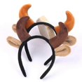 thumbnail image 4 of Plush Cow Ears and Horns Headband Funny Animal Cosplay Party Costume Hair Hoop, 4 of 5