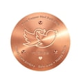 thumbnail image 2 of Tong 1Pcs Bird Bath Disc Pure Copper Bird Bath Purification Disk 4Inch 0.7MM Thick Self Cleaning Design For Clean Water All Year Disks For Outdoor Birdbaths Bowls Founta, 2 of 6