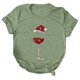 thumbnail image 1 of Gibobby Tops navideños para Mujer Camiseta para mujer, camisetas casuales con estampado navideño, camisetas de manga corta con cuello redondo, blusa tipo túnica(Verde,G), 1 of 5