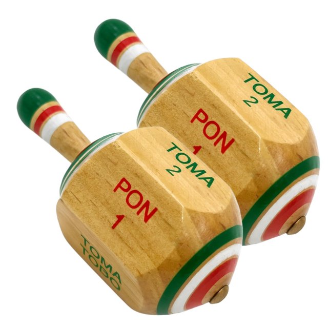 Juego de peonza mexicana Casa De Queta Toma Todo, 8 cm, paquete de 2