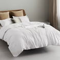 thumbnail image 3 of U by Bedsure Queen White polyester microfiber material Duvet Covers 3 Pieces, 1 Duvet Cover and 2 Pillow Shams, 3 of 7