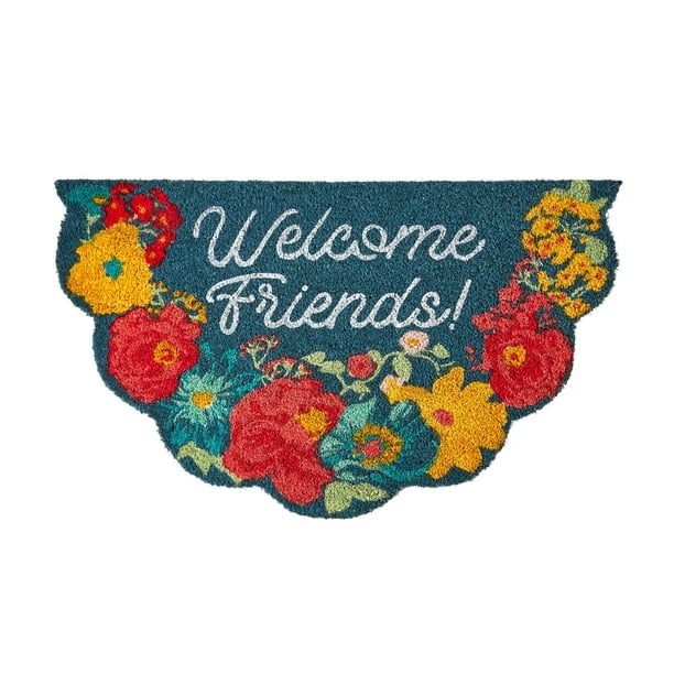 The Pioneer Woman Friends Floral Doormat, 18" x 30"