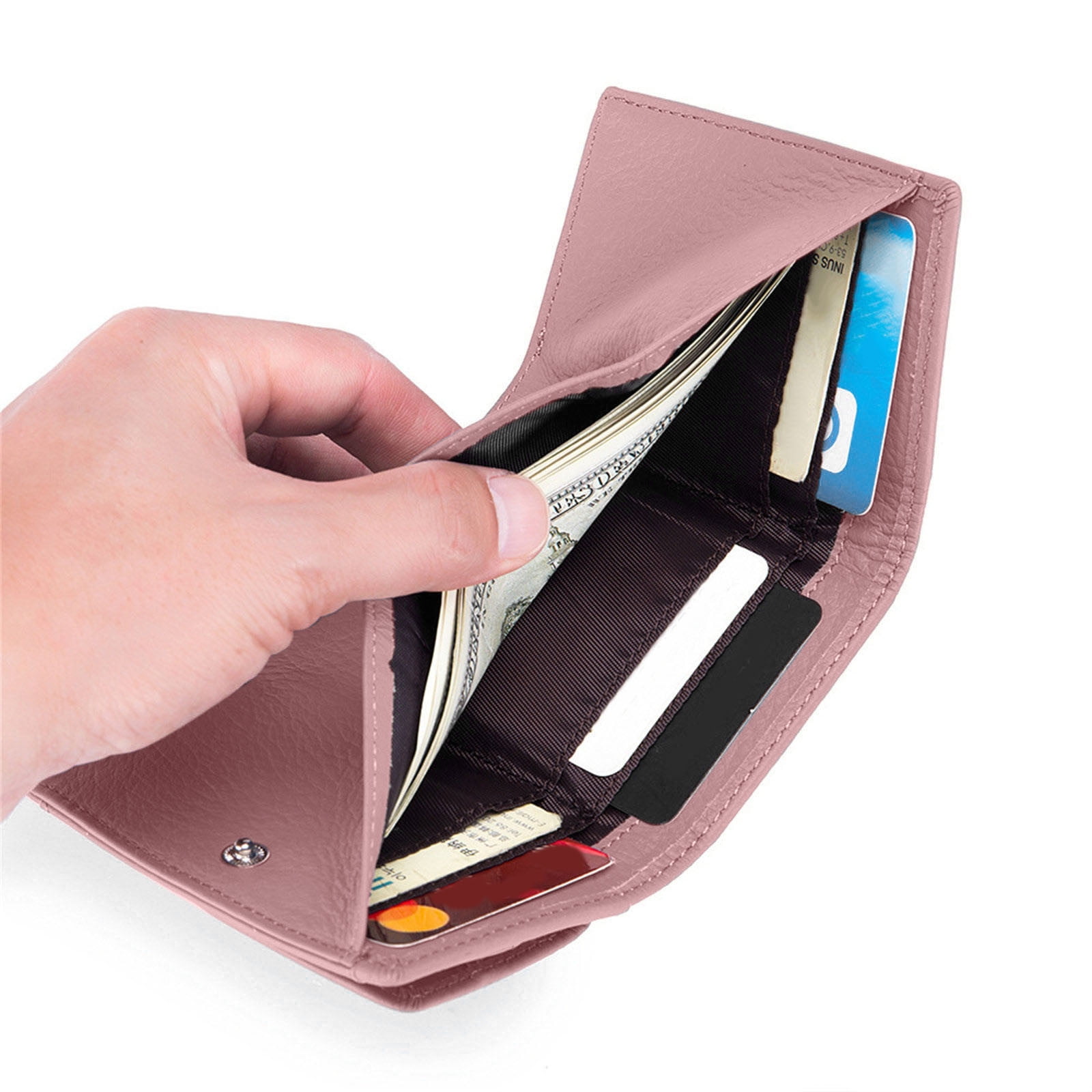 CasaChic Mini Small Wallet for Women, Thin Top Layer Cowhide