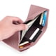 thumbnail image 4 of Mini billetera pequeña para mujer ZJT250122546 | Tarjetero compacto de piel de vacuno de capa superior fina con 1 ranura para billetes, 1 monedero y 6 ranuras para tarjetas de crédito | Cierr, 4 of 4