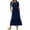 Navy Blue, variant on TARAINYA Womens Summer Dresses Short Sleeve Maxi Dress Crewneck Casual Sundresses with Pockets