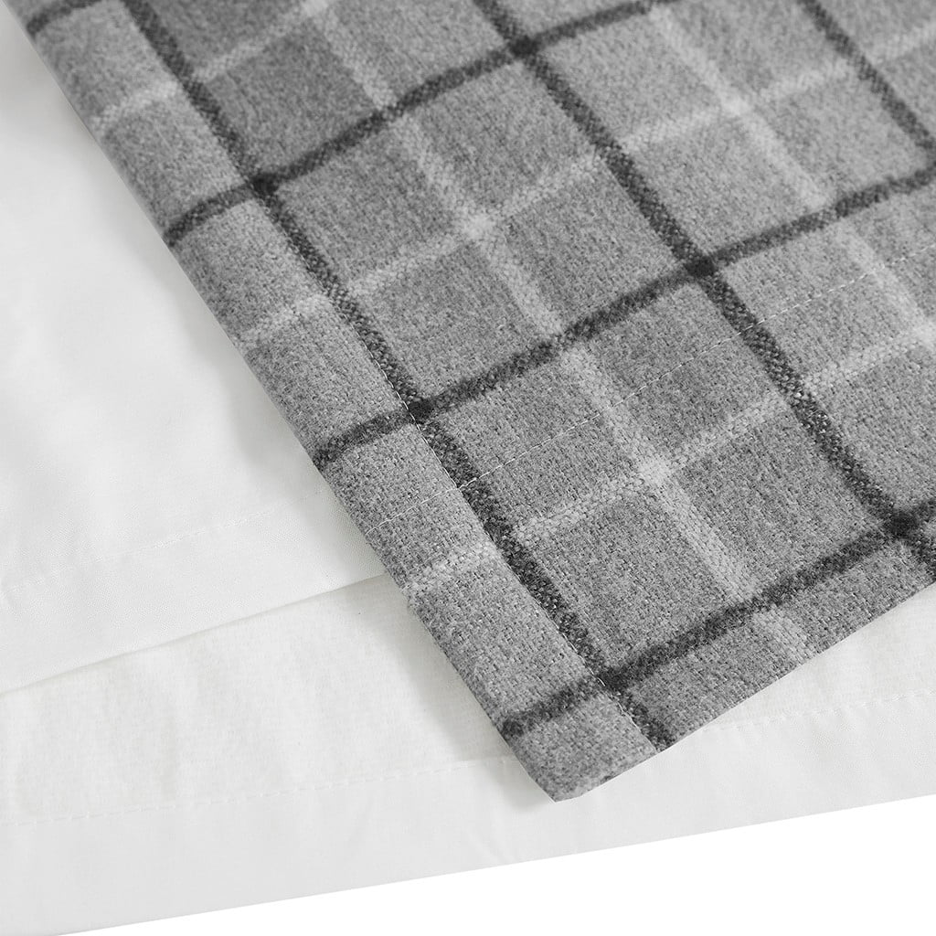 Curtain Panel with Fleece Lining Grey 50"x84"