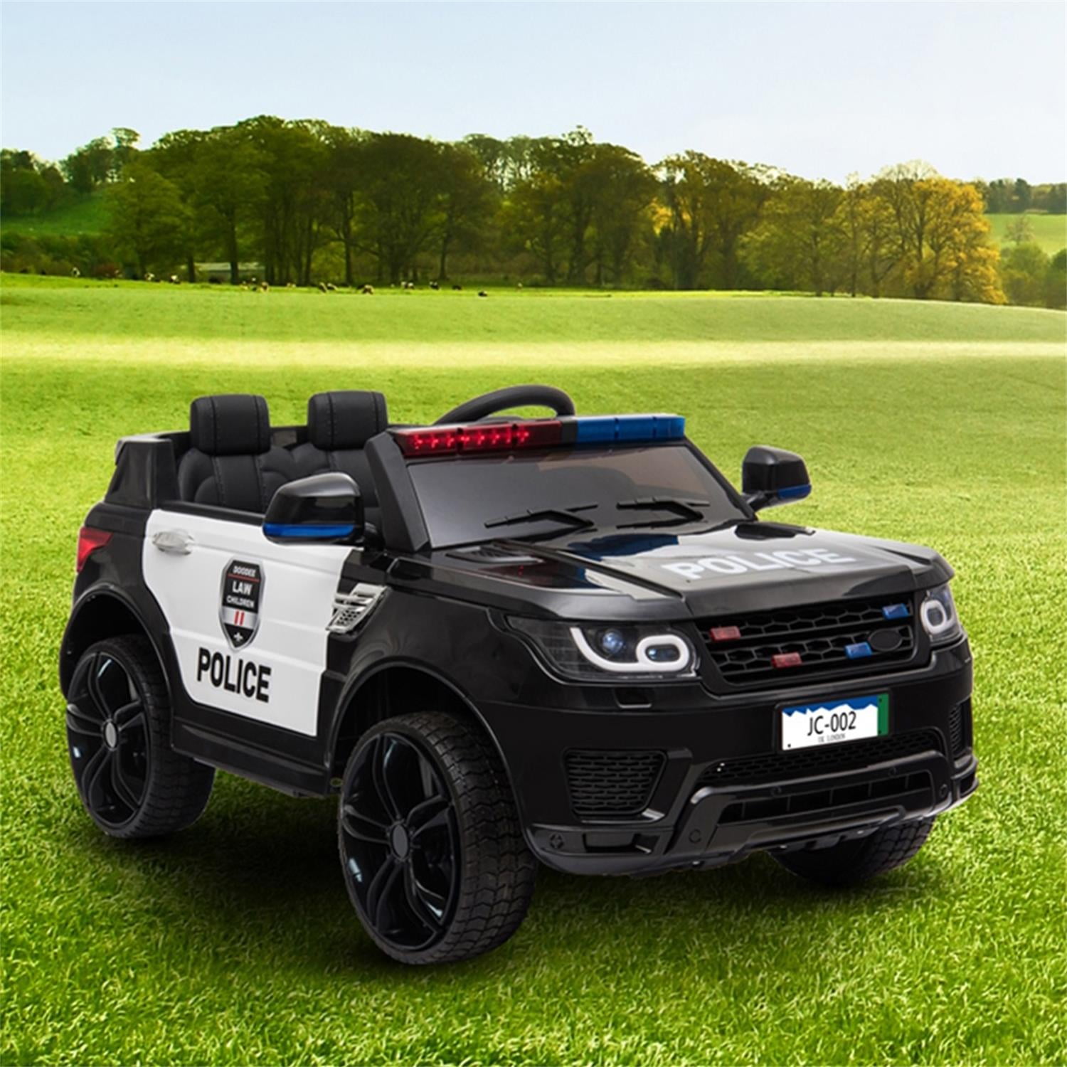 CIPACHO 12V Kids Police Ride On Car Electric Cars with 2.4G Remote Control, LED Flashing Light, Music & Horn, Black CIPACHO 12V Kids Police Ride On Car Electric Cars with 2.4G Remote Control, LED Flashing Light, Music & Horn, Black