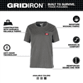 thumbnail image 2 of Milwaukee Tool Women's GRIDIRON Pocket T-Shirt - Short Sleeve -  Gray -  S, 2 of 12