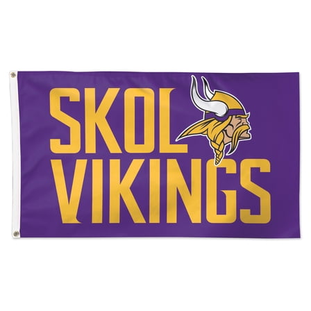 NFL Minnesota Vikings Slogan 3' x 5' Deluxe Flag