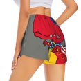 thumbnail image 3 of Haiem Dinosaur Super Hero Cartoon Women's 2 in 1 Running Shorts - Lightweight Athletic Workout Gym Yoga Breathable Sports Shorts Liner with Phone Pockets-XX-Large, 3 of 9