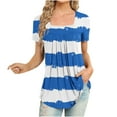 thumbnail image 1 of Jgppe Tunique d'Été pour Femmes Blouse Habillée Décontractée Manches Courtes T-Shirts Amples pour Dames, 1 of 5