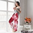 thumbnail image 5 of Pofeuu Rose Print Women's Fashion Pajama Pants with Pockets Comfy Drawstring Sleep Lounge Bottoms-Medium, 5 of 6