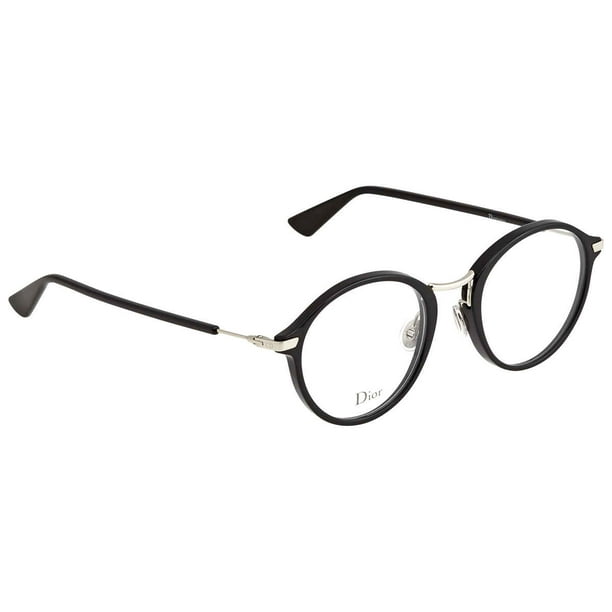 Dior Black Clear Lens 49mm Round Ladies Eyeglasses DIORESSENCE 6 0807 00 Walmart