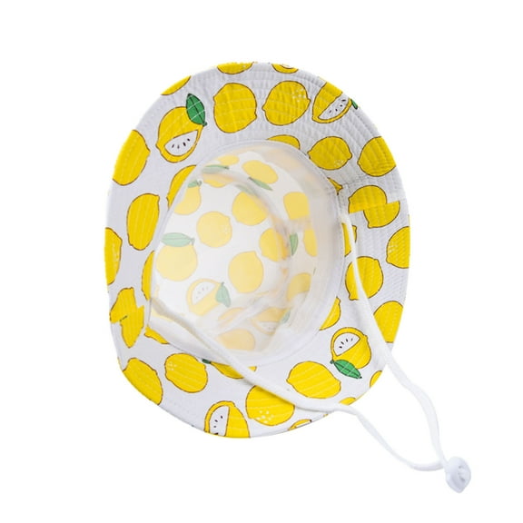 Edvintorg Toddler Kids Summer Fisherman'S Hat Fruit Pattern Outdoor Children Uv-Proof Sun Beach Cap