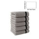 thumbnail image 3 of Solid Color Towel Set For Home Bathroom Full Cottons Thickened Soft Absorbent 5-Piece Set, 3 of 6