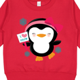 thumbnail image 3 of Inktastic Penguin Girl Snowflakes Toddler Sweatshirt, 3 of 4