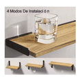 thumbnail image 3 of Repisas Flotantes Madera Modernas Estantes Baño 3pcs Malubero  Gris, 3 of 5