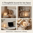 thumbnail image 7 of Touch 3 Way Dimmable Marble Lamp, Type C Rechargeable Night Light Bedside Table Lamp, Natural Stone Accent Decor with Warm Glow, Cordless Ambient Lighting for Bedroom Living Room Desk Shelf Gift(Q), 7 of 7