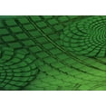 thumbnail image 1 of Ahgly Company Machine Washable Indoor Rectangle Transitional Deep Emerald Green Area Rugs, 5' x 7', 1 of 7