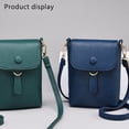 thumbnail image 3 of Bolsos Bandolera para Mujer Pequeño Cuero Vegano Mini Cartera De Hombro Tarjeta Acolchada Monedero,Azul, 3 of 5