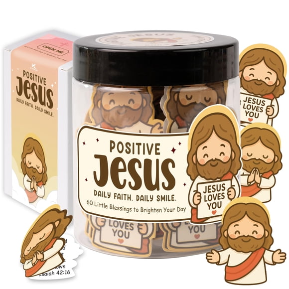 Jar de versículos bíblicos KATINAT Apoyo emocional Jesús Jar