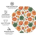 thumbnail image 3 of Honeii Autumn Pumpkins print Leather Coaster Set of 4, ideal for safeguarding your furniture from drinks spills and effortless cleanup-Octagon, 3 of 6