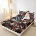 thumbnail image 4 of Homewish Baseball Game Bed Sheets,Cheetah Pattern King Sheets,Cartoon Stras Print Sheet Set For Boys Kids,Super Cozy Room Decor,4 Pieces, 4 of 7