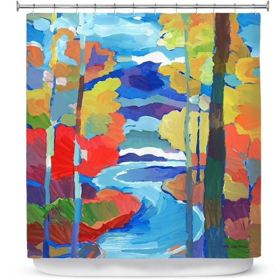 Shower Curtains 70" x 93" from DiaNoche Designs by Hooshang Khorasani - Route to Respite