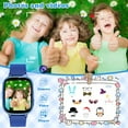 thumbnail image 3 of Eurhowing 1.83" Smart Watch for Kids Teens, Educational Touchscreen Smartwatch with Phone Calls Music Calculator, Kids Phone Watch Excellent Gift, Blue, 3 of 8