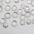 thumbnail image 4 of U8MO 1000pcs Silver Gold Filigree Flower 7mm Bead Caps End Caps for Jewelry Making-Golden, 4 of 9