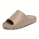thumbnail image 1 of Diapositivas de almohada antideslizantes para mujer, zapatillas de secado rápido con punta abierta de color sólido, zapatos de baño suaves para interiores, 1 of 4