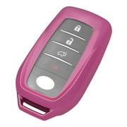 TANGSEN Smart Key Fob Case Pink TPU Protective Cover Compatible with Toyota Alphard HILUX PREVIA RAV4 VELLFIRE 2 3 4 5