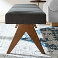 thumbnail image 5 of Modway Lyra 63" Fabric Upholstered Bench in Dark Gray, 5 of 9