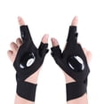 thumbnail image 1 of Par de guantes con linterna LED, guantes de pesca al aire libre y destornillador para reparar y trabajar en lugares oscuros, accesorios de herramientas, regalos para hombres/mujeres para bricolaje, 1 of 5