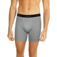 thumbnail image 2 of Hanes Men's Stretch Black/Grey Boxer Briefs, 3 Pack, 2 of 4