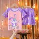 thumbnail image 1 of 18 (altura 148-158 cm) StellalouStella3Summer Pijamas para niños Pantalones superiores Conjunto de pijamas de oso de dibujos animados Ropa para niños y niñas Pijamas para bebés Camiseta de manga corta esquí esquí Gafas de esquí, 1 of 2