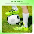 thumbnail image 5 of Vizari Boca Firm Ground Soccer Cleats for Kids & Youth – Lightweight, Durable, Comfortable Shoes with Traction & Padded Heel - Green/Black, 13.5, 5 of 6