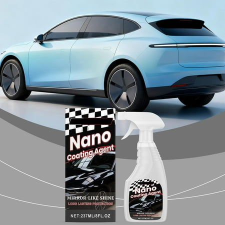 Ceramic Coating Spray Xshuai 9H Gloss Mirror Shine Ceramic Coating 237ml Multi-Surface Protection for Car Paint Chrome Wheels Quick Application