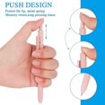 thumbnail image 4 of Aesthetic Ballpoint Pens, 0.5mm Retractable Gel Ink Pens Cute Ball Point Pen Black Smooth Writing Pastel Rolle 5 PCS (Morandi), 4 of 4