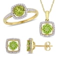 thumbnail image 2 of Everly Women's Peridot 10k Yellow Gold Earrings, 2 of 2