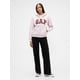 thumbnail image 2 of Sudadera con capucha y cierre completo con logo GAP para mujer color niebla talla M, 2 of 4