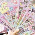 thumbnail image 3 of 20Sheets Sanrio Sticker Cartoon Hello Kitty Cinnamoroll Kuromi My Melody Laser Sticker Decals Stationery Wholesale Kids Toys, 3 of 6