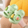 thumbnail image 2 of kpoplk Kids Cloud Slides Boys Girls Pillow Slippers – Slip-On Slide Sandals, Summer Beach Pool Shoes, Indoor and Outdoor(Green,6.5), 2 of 7