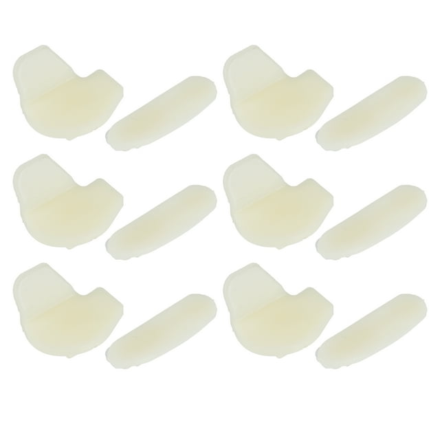 6 Juegos Neumático Cambiador Desmontaje Cabeza Inserto Blanco 1.69"x0.47"x0.24"