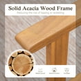 thumbnail image 5 of Sophia & William 2-Piece Acacia Wood Patio Dining Chairs with Hand-woven Rattan Seat & Back, Outdoor Patio Armchairs, 5 of 8
