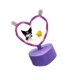 thumbnail image 3 of Lámpara de noche de escritorio pequeña, lámpara de noche de escritorio con forma de ojo para habitación de niños, luz de noche decorativa, artesanía excepcional, 3 of 5