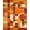 Orange, Pattern 6, variant on ODIKA 4'x6' Machine Washable Non-Slip Area Rug, Wave Rider Abstract Surf High Traffic Rug, Green, 38590